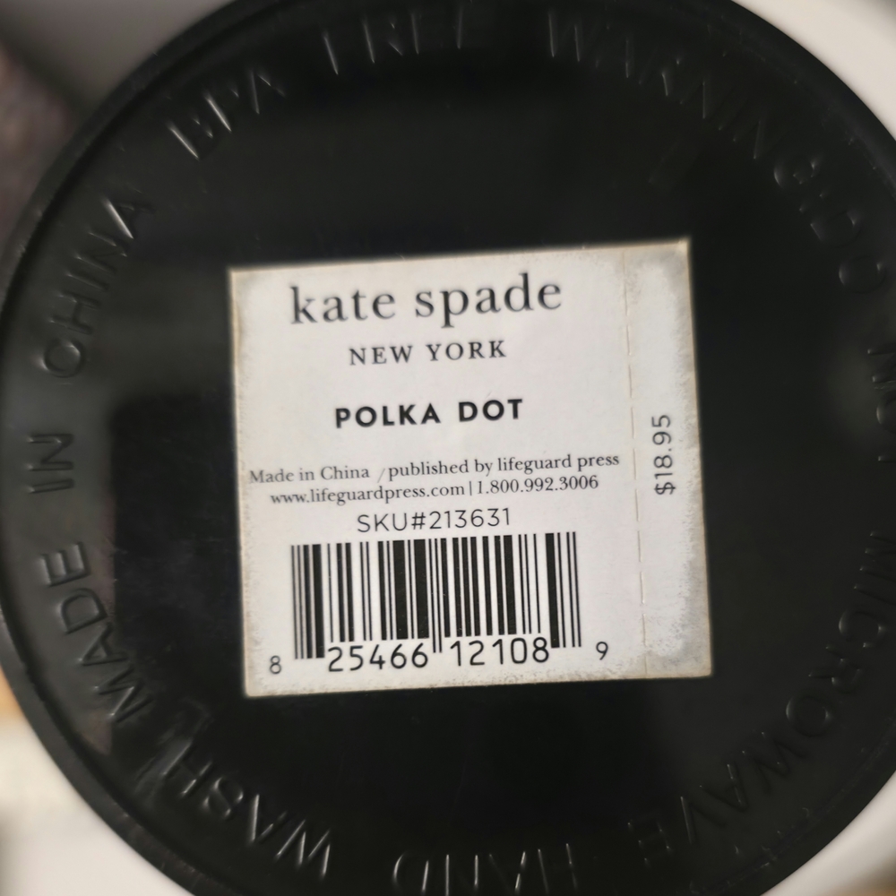 Kate Spade Black and White Polka Dot Tumbler - Picture 4 of 4